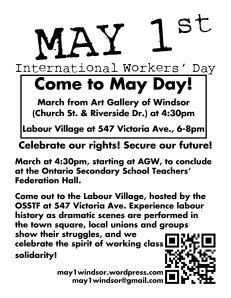 May Day 2014, full page hand bill